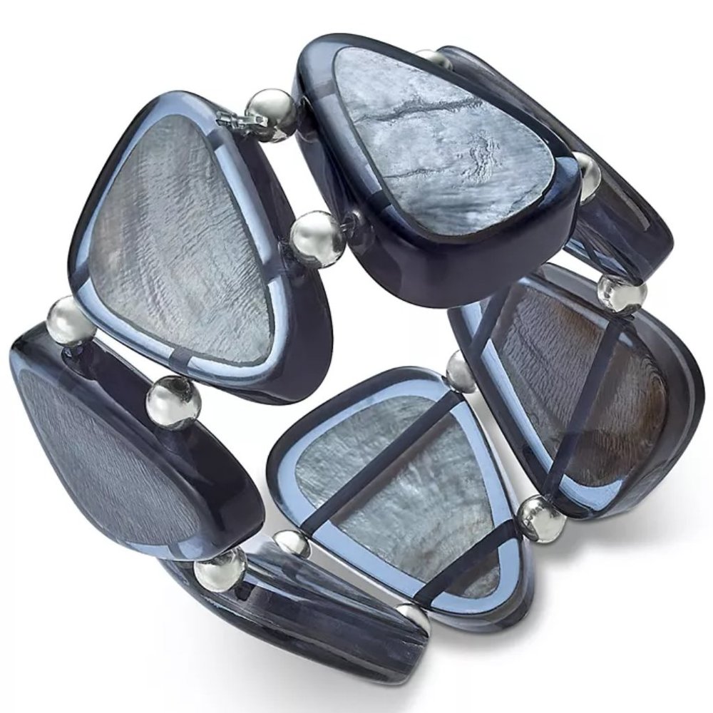 New! Style & Co for Macy's Bead & Resin Stretch Bracelet